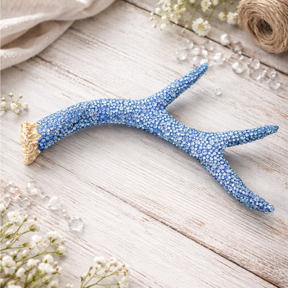 Hand Blinged Authentic Deer Antler | Blue Rhinestone Decor | One of a Kind 🦌🤠💫
